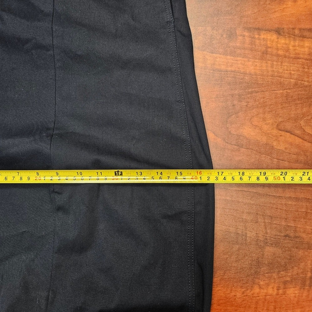 Zara Womens XL Balloon Barrel Leg Cropped Pleated Trousers Black High Rise - Picture 7 of 16